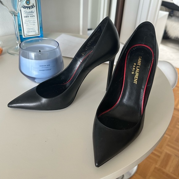 YSL Saint Laurent Anja 105 Leather Pumps - Picture 4 of 10